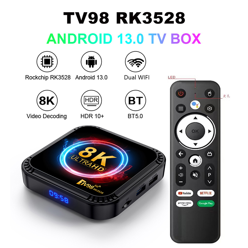 Radxa Rock 5B 16Gb - TV98 RK3528 Boîtier TV Android 13