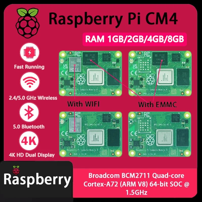 Raspberry Pi CM4 1 Go/2 Go/4 G - Compute Module 4 32Gb Wifi avis et prix